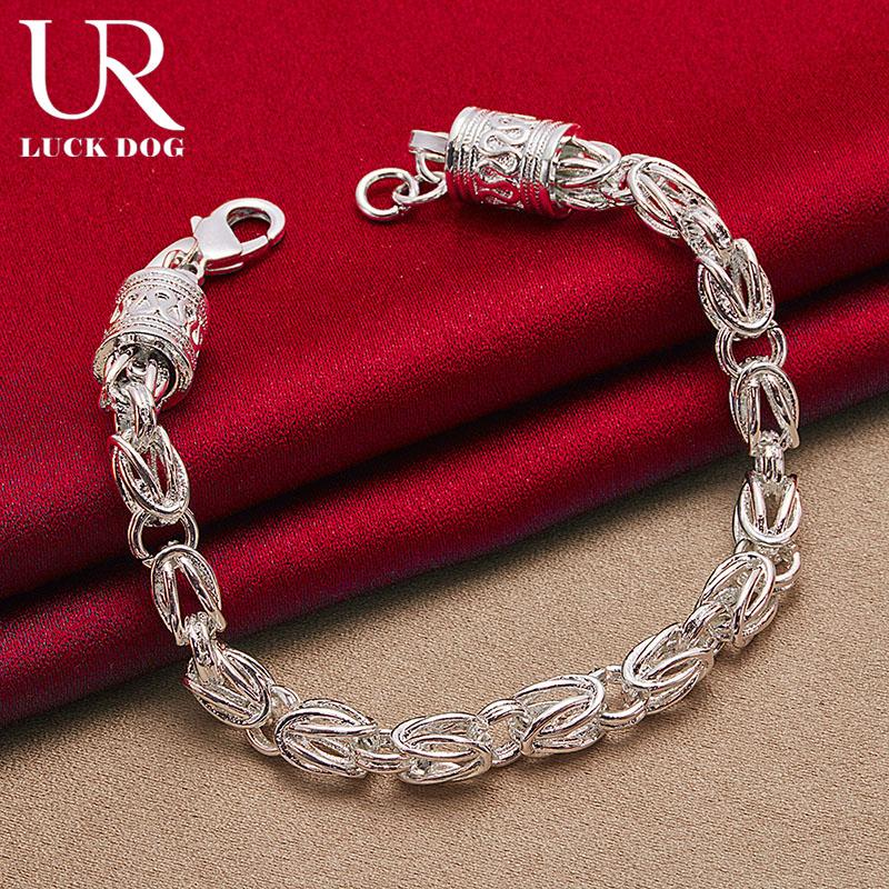 925 Sterling Silber Karabinerverschluss Armband Modischer Hochzeitsschmuck
