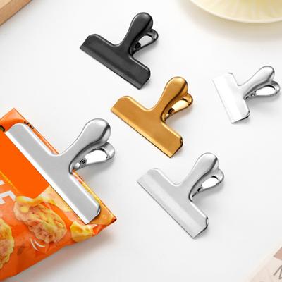 4Pcs Stainless Steel Sealing Clips for Food Bags Strong Bite Force Leak-proof