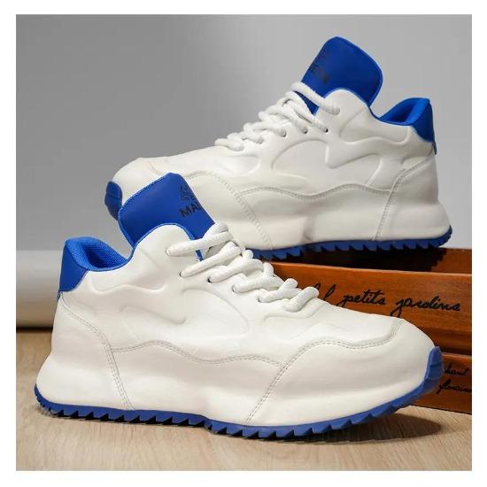 Chunky Sneaker Men Designer Cover Bottom Shoes Fashion Casual Microfiber Leather Upper Increased Internal Platform Board Shoes