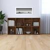 VidaXL Bookcase-Buffet Brown Oak 66x30x130 Cm Engineered Wood 815251