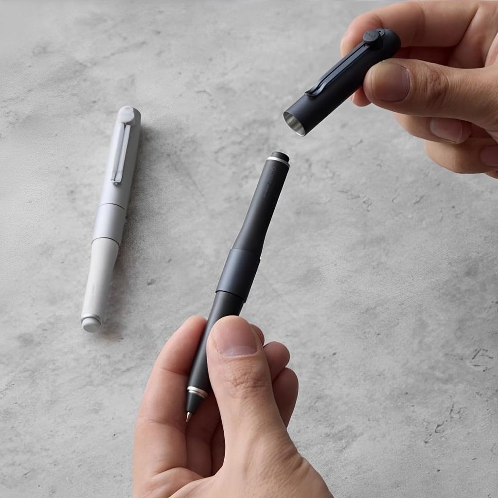 Uniball One Zento 0.38mm Kugelschreiber - Signature Silver