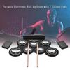 Portable Foldable USB Electronic Drum Set - Silicone Jazz Practice Kit