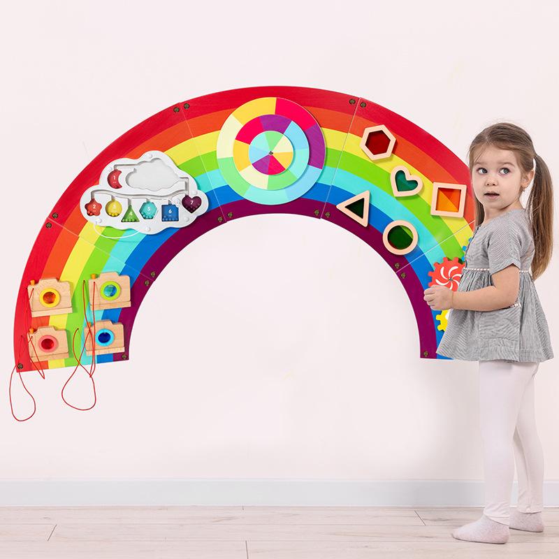 

Rainbow Wall Game Board for Kindergarten & Kids Rooms