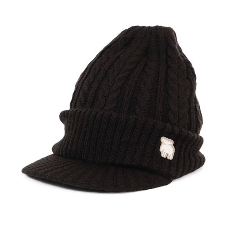 

Вязаная кепка Mozu для мужчин и женщин Free 464-0034 (JP, Алфавит, Размер, Черный) чёрный