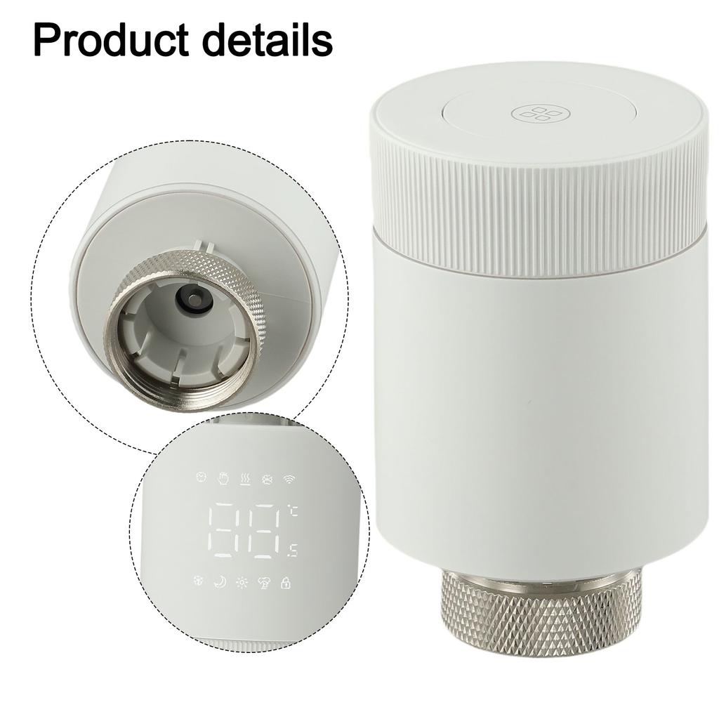 Smart TRV for Tuya with WiFi Connectivity Weekly Scheduling and Voice Features for Home Temperature Management