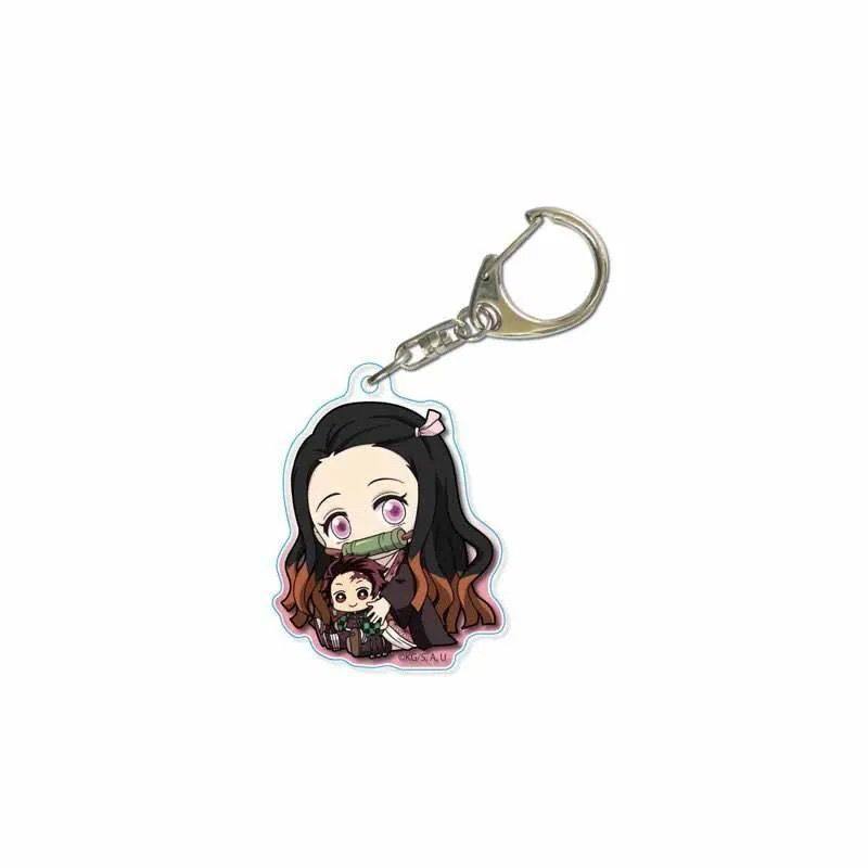 Ghost Slayer Blade Acrylic Keychain Backpack Anime Peripheral Clone Series Creative Jewelry Gifts Toys Anime Cartoon Frind