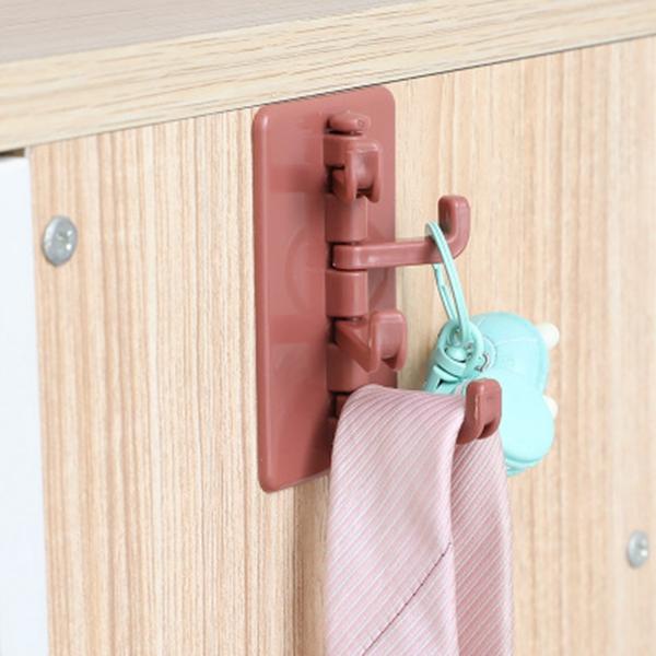 Creative Organ Wall-mounted Keychain for Bathroom Rack Kitchen Hook Crochet Studless Seamless Wall Hook ABS Wall Hook