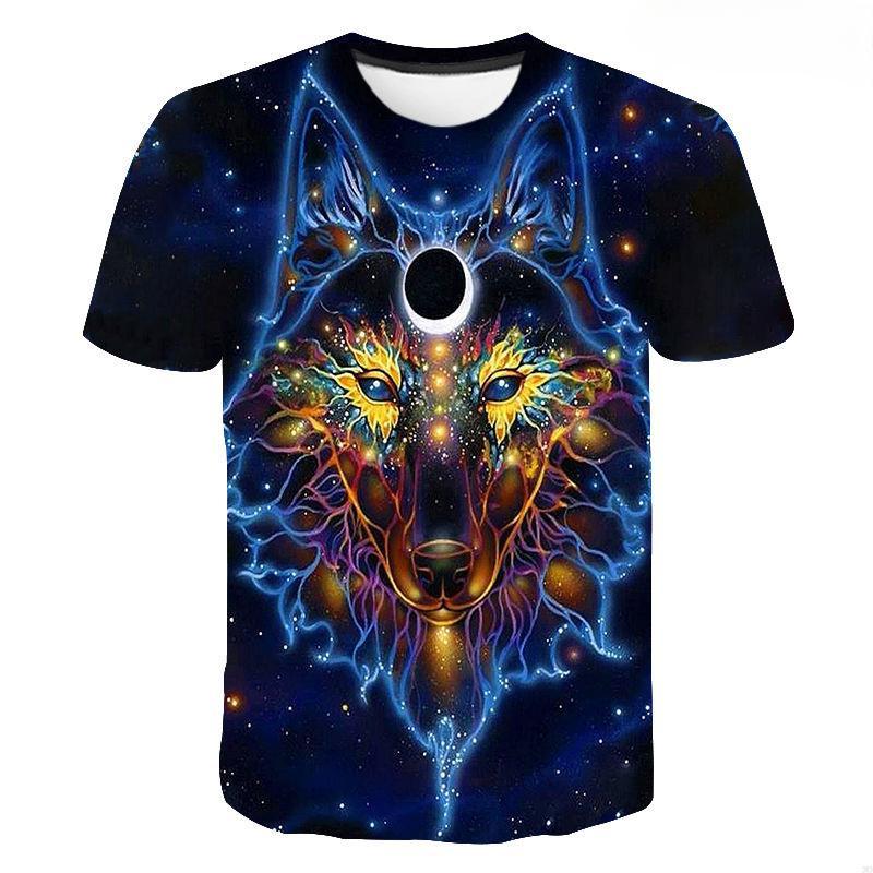 

Летняя футболка с изображением животных, льва, волка, кота, 3D, для мужчин, женщин, детей, повседневная модная уличная одежда для мальчиков и девочек, детская футболка с принтом, топы, футболка 6XL