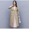 Windbreaker Women's Mid-length British Style Outerwear Spring and Autumn Korean Style Casual Waist-length Coat