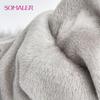 SOMALER Winter Real Fox Fur Hats for Women Fur Pompom Ear Protect Caps Warm Lined Knitted Fur Beanies Fashion Russian Hat