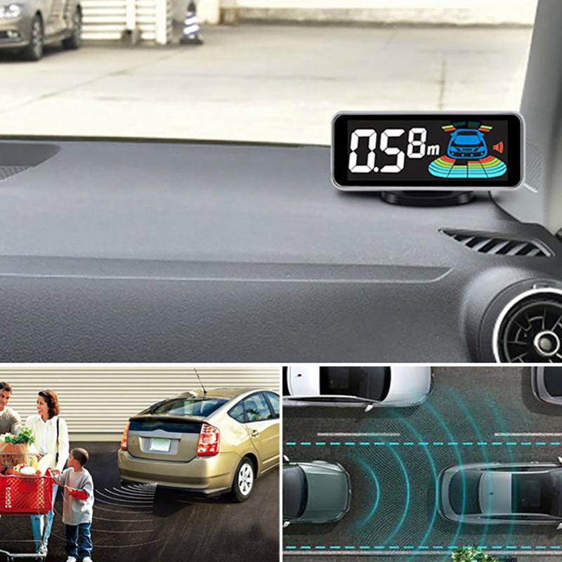 4 Pcs/6 Pcs/8 Pcs Probes Rear Reversing Radars System Parking Sensor Kit LCD Display Car Distance Detection Sound Warning Buzze