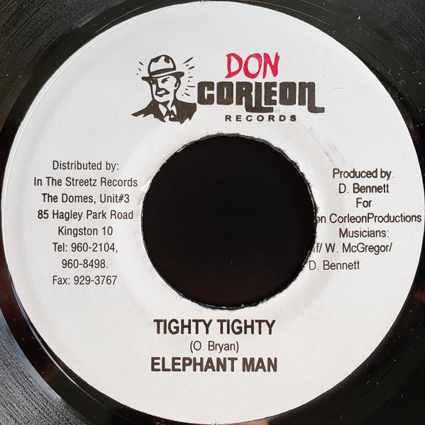 

7-дюймовая пластинка ELEPHANT MAN - Tighty Tighty NONE Don Corleon Rec 2004 Ямайка Регги, Ска и Даб Б/У