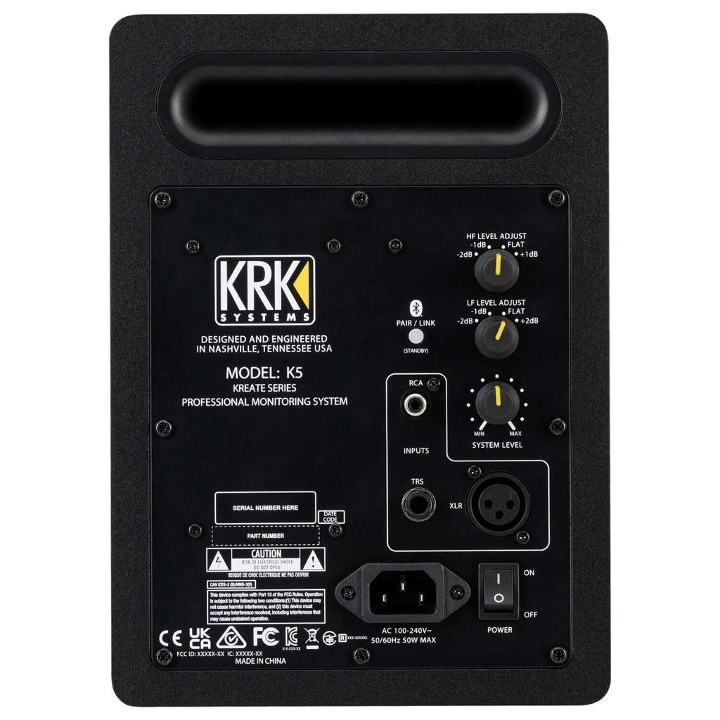 KRK Studio Monitor Woofer Studio Monitor Speaker KREATE 5 2-Way 5-inch (1 unit)