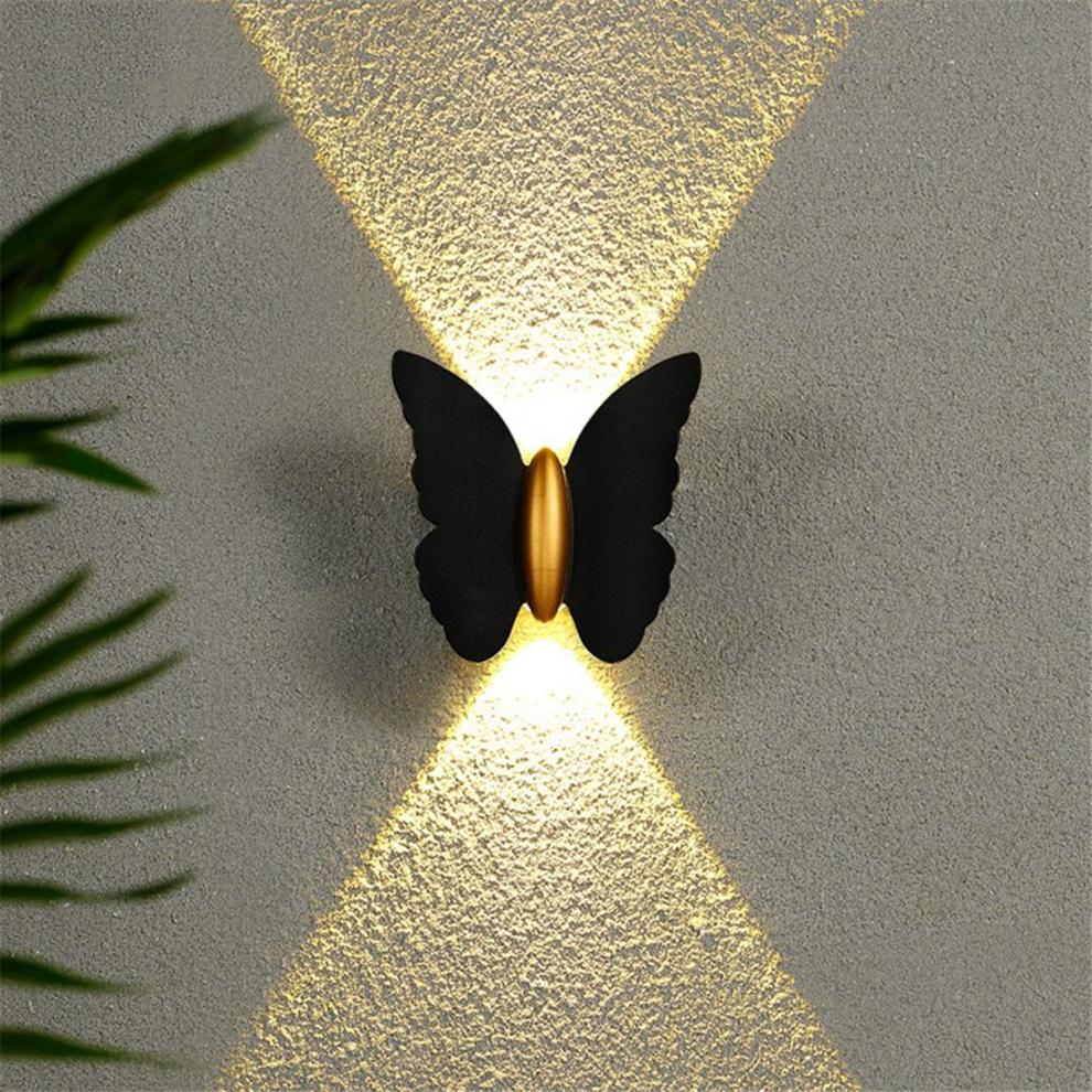 Wasserdichte Außenwandleuchte, Schmetterling Waschen Minimalistisch Modern Stai