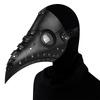 Grappig Middeleeuws Pestdoktersmasker Leer Zwart Snavelmasker Dokter Halloweenmasker Steampunk PU Vogels Cosplay Doctour De Peste