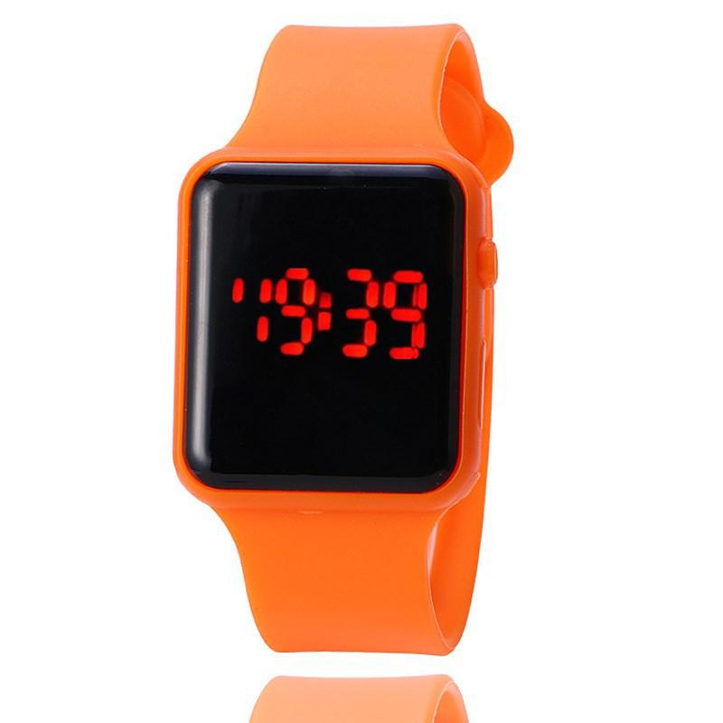 Korean Trendy ING Style Personalized LED Digital Watch, Internet-famous Square Mirror Student Sports Electronic Watch