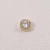 18K Gold-Plated Square Micro-Inlaid Zircon Spacer Beads, Versatile DIY Accessories