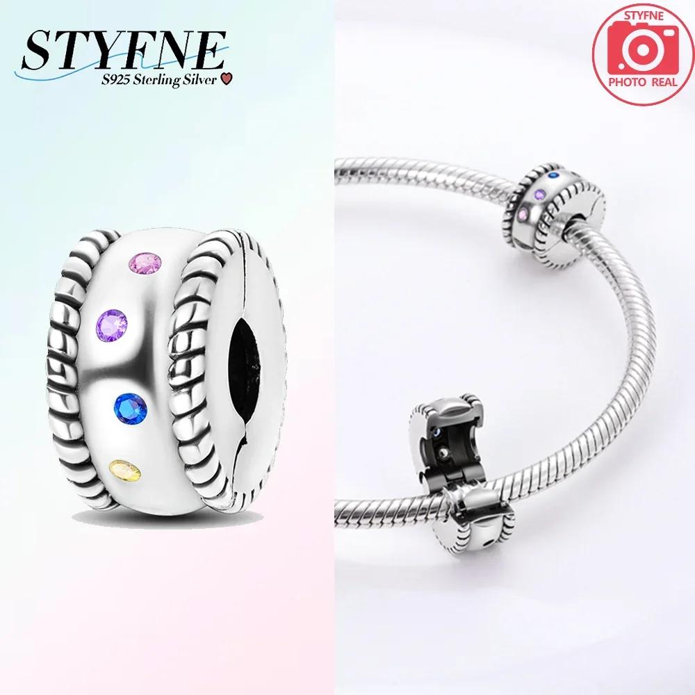 Exquisite Colored Zircon Cross Heart Love Original Copper Charms Beads Fit Bracelet Women Diy Fine Gifts Jewelry Accessory