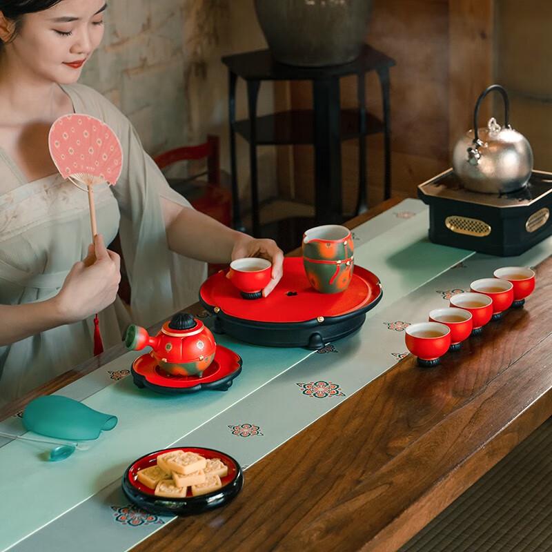 Edenus Tang Palace Glaze Ceramic Tea Set