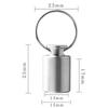 Keychain Lightweight O-ring Gasket Pill Holder Case