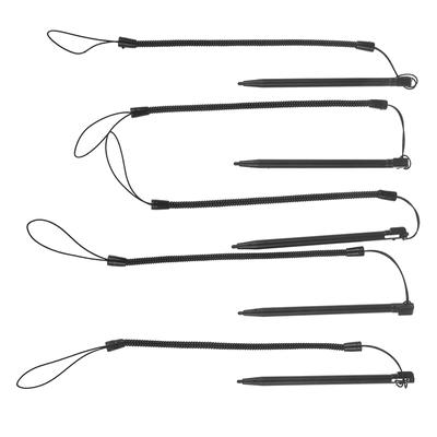 1Pc Touch Screen Metal Touch Phone Pen Tablet Stylu With Spring String  Computer
