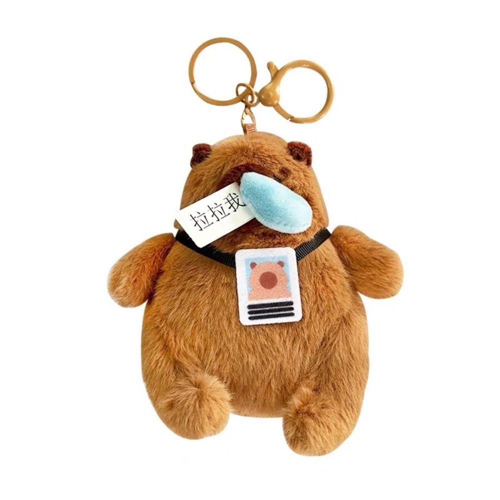Wag Tail Bag Hanging Pendant Stuffed Fluffy Car Key Ring  Schoolbag Decorations