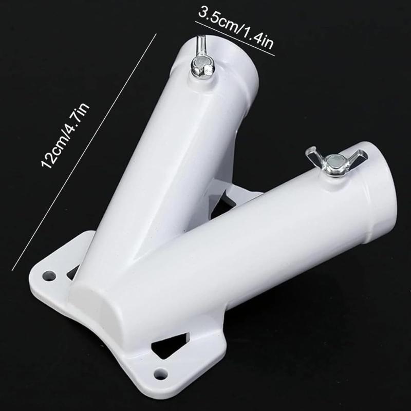 Wall Mount Flag Holder with Adjustable Angle Flagpole Base Suitable for Secure Garden Patio Truck Boat Installation