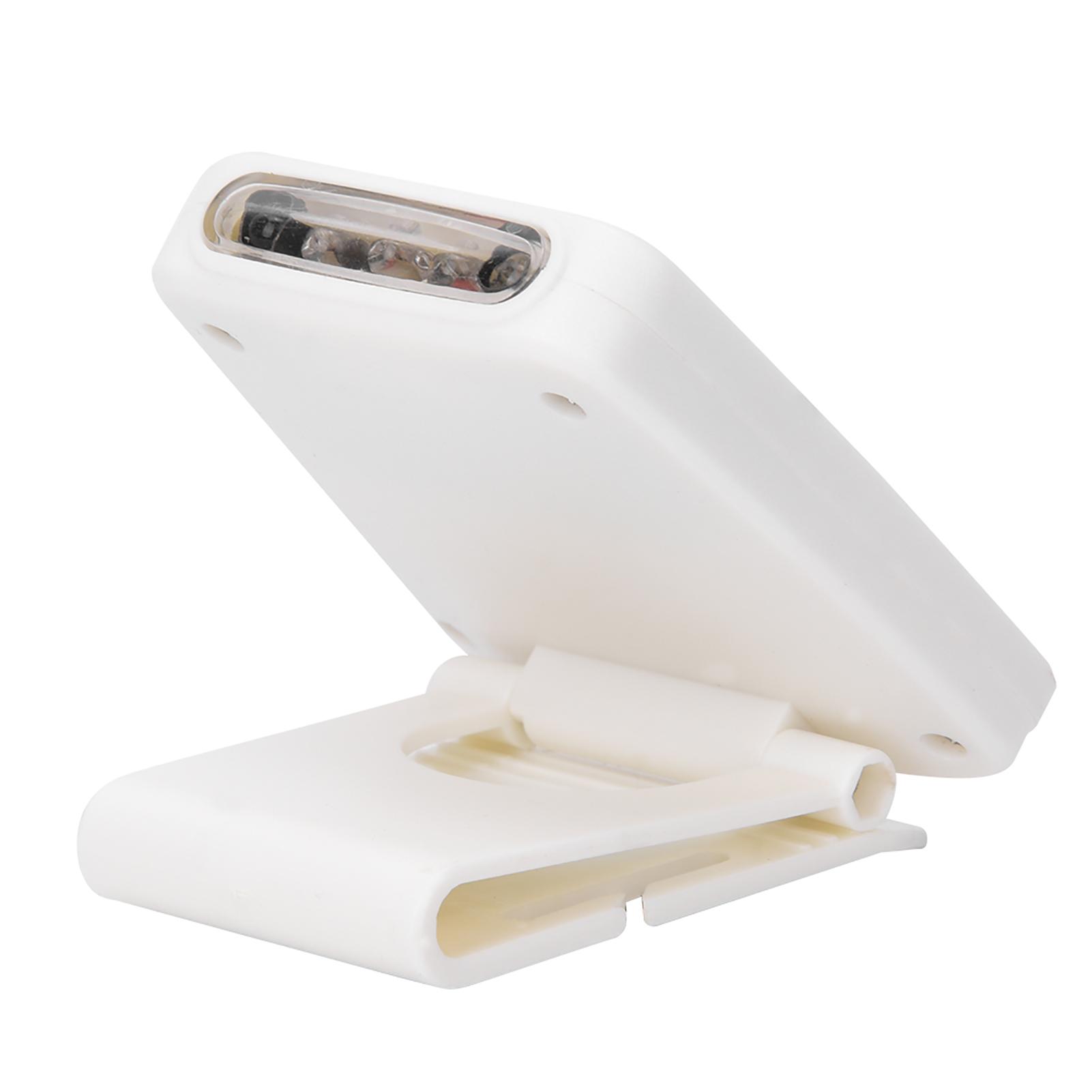 

Plastic White USB Charging Rechargeable LED Induction Night Fishing Headlamp Cap Hat Clip Light