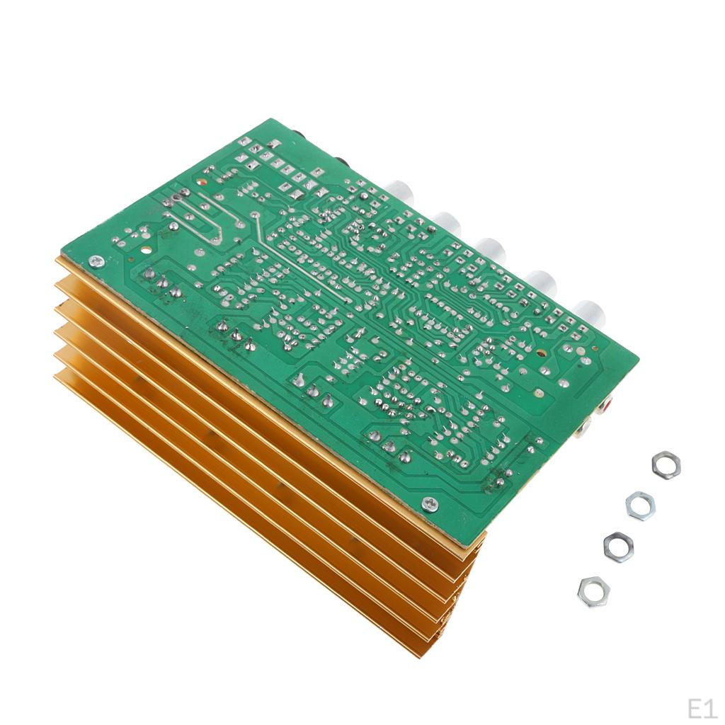 Universelle 2-Kanal + Stereo-Leistungsverstärkerplatine, Lautsprechermodule mit Knopf für Car Home Audio