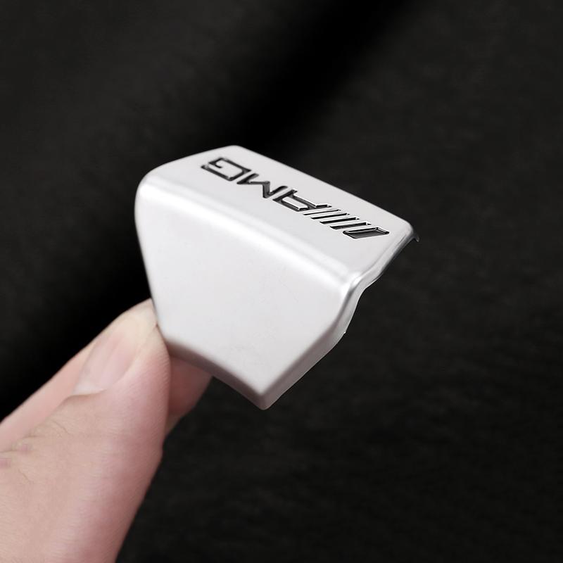 1Pcs Aluminium Alloy Car Steering Wheel Stickers Styling Accessories For Benz AMG W201 W124 W176 W204 W205 W203 W212 W211 W126
