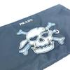 PRADA 2M1214 Makeup pouch Cosmetics Pouch Skull Clutch bag Pouch Nylon Black