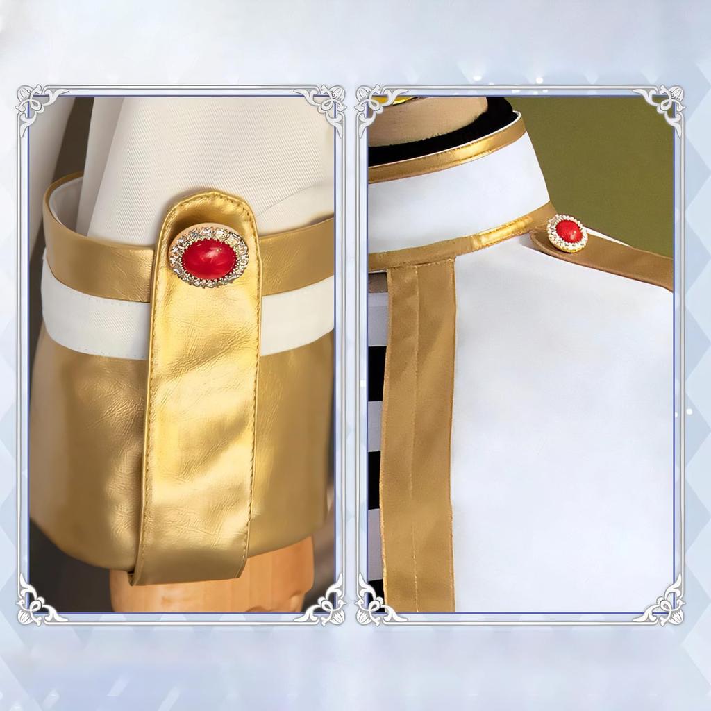 Frieren Cosplay Uniform Set Himmel Cosplay Costume with Wig Fancy Dress Stage Performance Outfit Everyday XL [COSIWO] Wear,