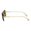 Versace Brand Logo Design Metal Aviator Sunglasses Women's Gold 65985563 VE2245 100273-gold 60