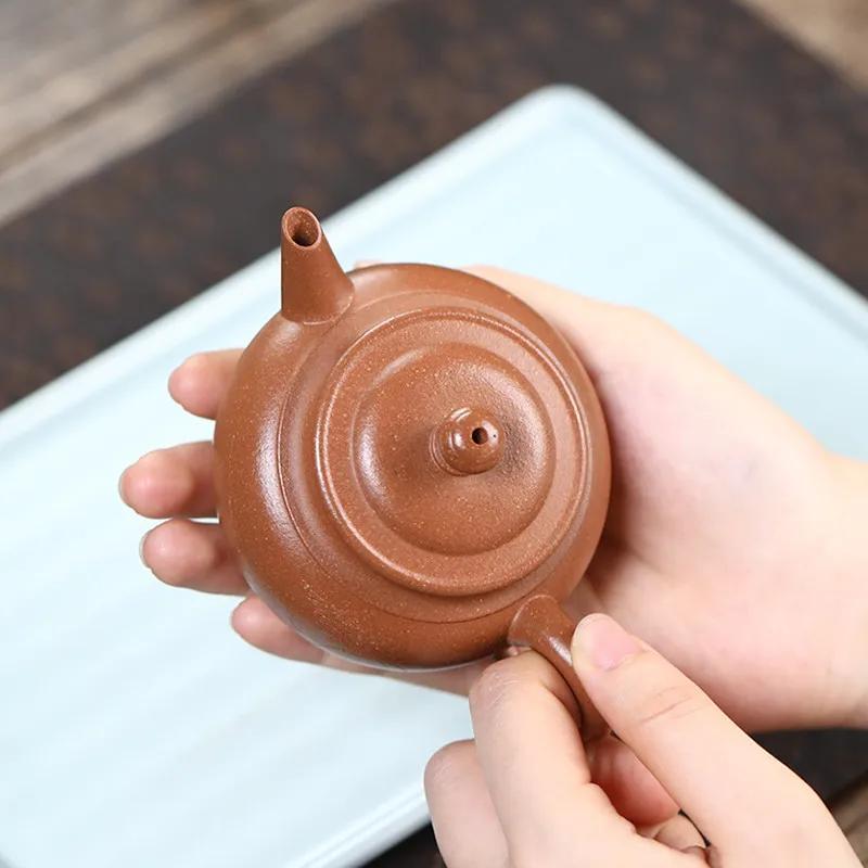 130ml Chinese Yixing High Grade Purple Clay Teapots Beauty Tea Infuser Kettle Famous Handmade Tea Pot Zisha Tea Set Collection
