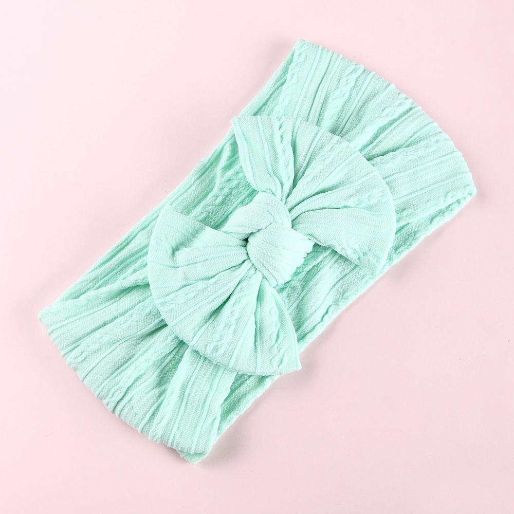 1 Pezzo Fascia per Testa Neonato per Bambine Lavorata a Maglia Elastica Turbante per Bambini Fiocchi per Bambini Morbido Nylon Cappelli per Bambini Accessori per Capelli 32 Colori