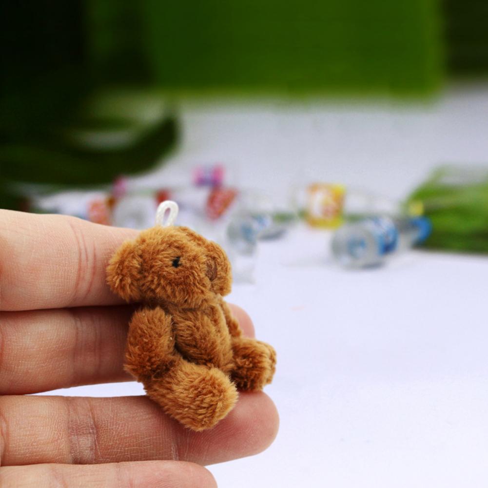Simulation Plaything Good Gift For Kids Multicolor Dollhouse Doll Adorable Rabbit Bear Small Doll Doll House Supply