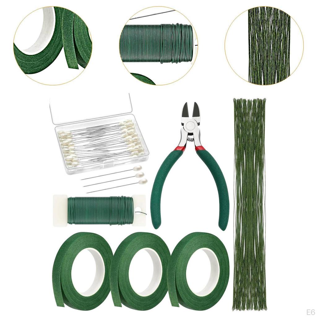 Sada pro vlastní aranžování květin, potřeby pro výrobu věnců pro floristické omotávání stonků kytic
