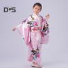1 sada Dívčí tradiční kimono pyžamo Živé barvy Květinový potisk páv Snadné nošení Pohodlné kimono