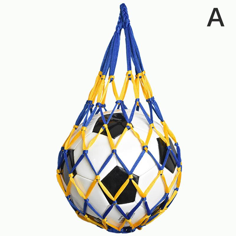 Football Net Bag Nylon Bold Storage Bag Single Ball Carry Portable Equipment