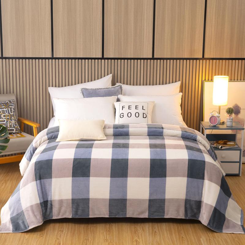 Feste Decke Mode Korallenvlies Haushalt Büro Nickerchen Tragbar Bequem Hautfreundlich Warm Bettwäsche Luxus Waschbar Zuhause