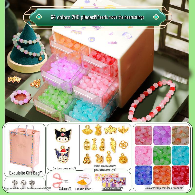 Children's DIY Beading Kit: Handmade Bracelet and Jewelry Craft Set