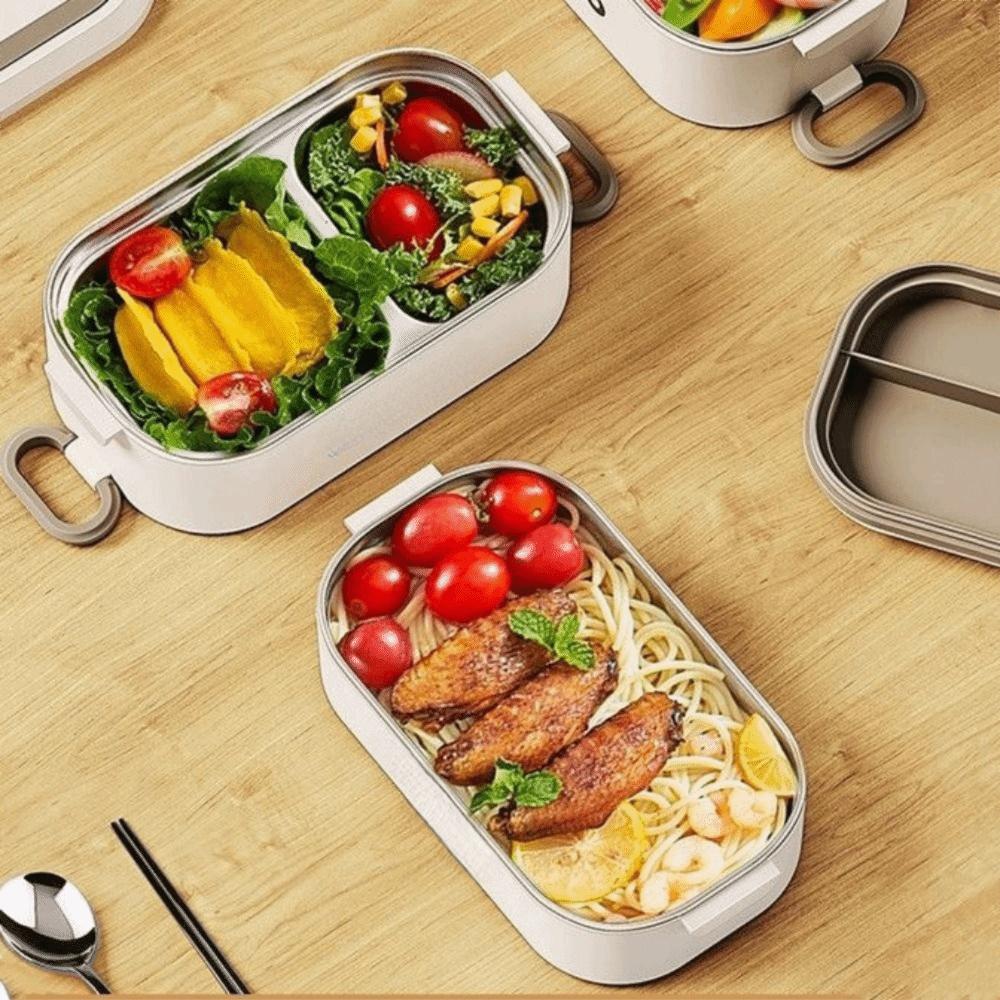 Leakproof Stainless Steel Food Box Divided Food Container Portable Meal Box  Outdoor Camping