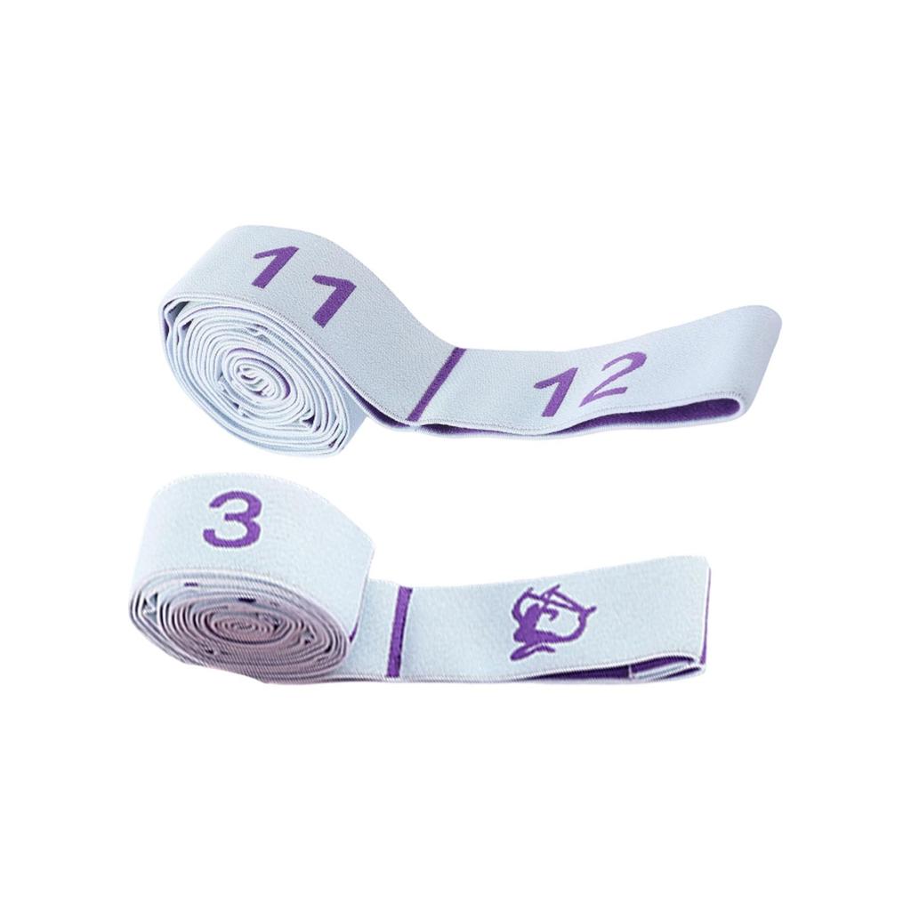 Stretch with Numbered Loops for Yoga Pilates Physical and Strength Training Exercise