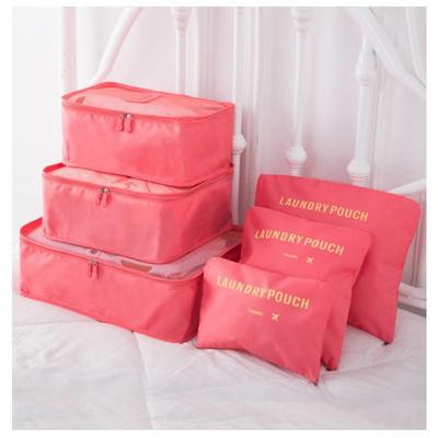 Ensemble Organisateur de Voyage Six Pièces: Sacs de rangement pour vêtements et sous-vêtements