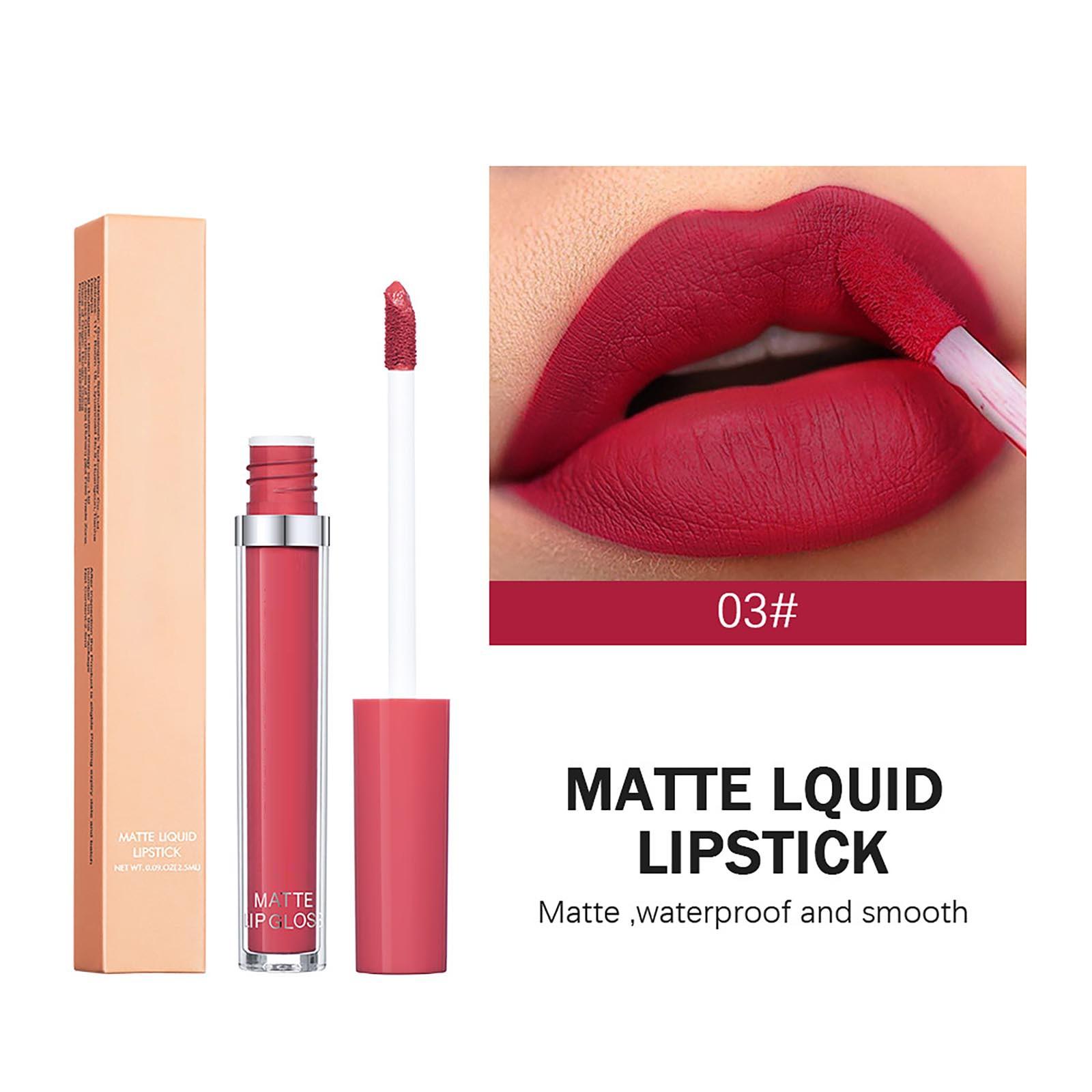 

12 цветов блеска для губ, нелипкая бархатная помада, блеск для губ 2,5 мл One Size