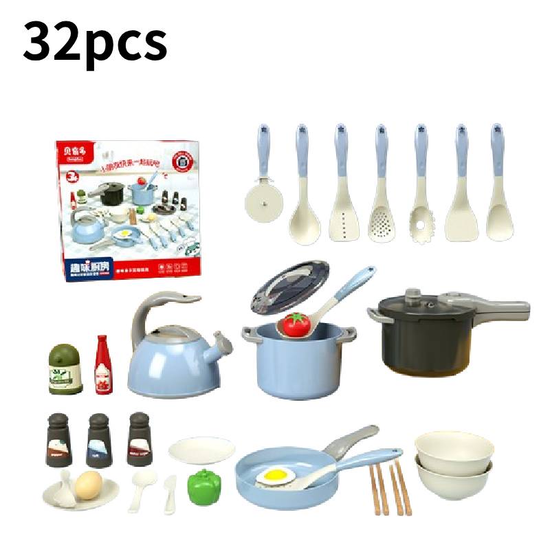 

Kids Kitchen Toy Accessories Pretend Cooking Play Set Early Education Gift Toys
