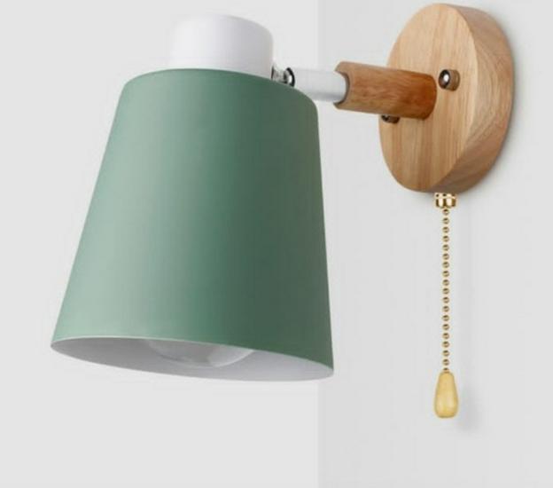 Nordic Creative Solid Wood Wall Lamp for Bedrooms, Hallways, and Children's Rooms