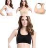 Women Breathable Padded Sports Bra With Hollow Out Design And Pure Color