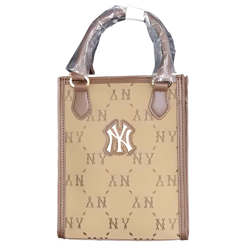 New MLB Polyester Shoulder Bag, Crossbody Bag, Handbag Regular Women's Brown 7ACRMDB4N-50BGS