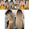 Magnifique perruque longue et lisse Ombré Blond pour femmes Parfaite pour les fêtes costumées et le Cosplay